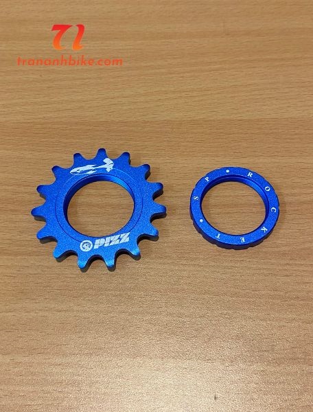 Líp PIZZ 15T - 1 Tầng Fixed Gear - Màu Xanh (Chiếc)
