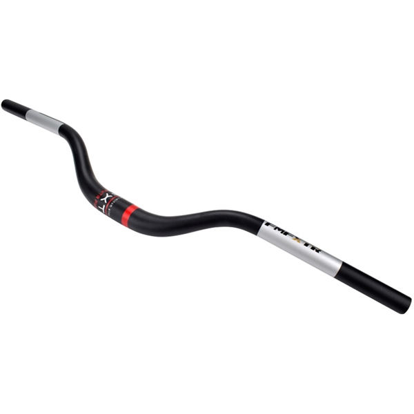 Ghi đông MTB 31.8 FMFXTR 720mm uốn cong sâu Đen Đỏ (Chiếc)