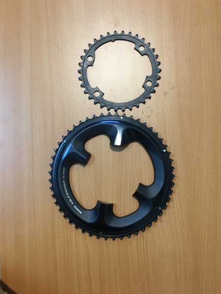 Cặp đĩa Shimano ULTEGRA 11s 50/34 lướt như mới 90% like new (Cặp)