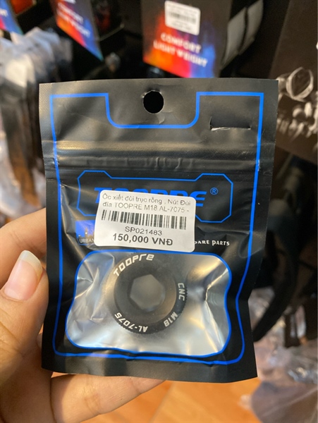 Ốc xiết đùi trục rỗng , Nút Đùi đĩa TOOPRE M18 AL-7075 - Đen - M18 (chiếc)